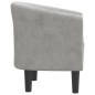 vidaXL Sillón de terciopelo gris claro vidaXL Sillón de terciopelo gris claro