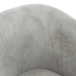 vidaXL Sillón de terciopelo gris claro vidaXL Sillón de terciopelo gris claro