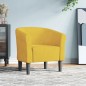 vidaXL Sillón de terciopelo amarillo