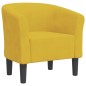 vidaXL Sillón de terciopelo amarillo