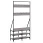 vidaXL Perchero con zapatero gris Sonoma 90x34x184 cm vidaXL Perchero con zapatero gris Sonoma 90x34x184 cm