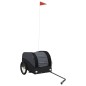 vidaXL Remolque para bicicleta hierro negro 30 kg vidaXL Remolque para bicicleta hierro negro 30 kg