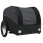 vidaXL Remolque para bicicleta hierro negro 30 kg vidaXL Remolque para bicicleta hierro negro 30 kg