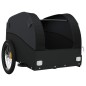 vidaXL Remolque para bicicleta hierro negro 30 kg vidaXL Remolque para bicicleta hierro negro 30 kg