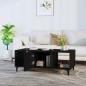 vidaXL Mesa de centro madera contrachapada negro 102x50x40 cm vidaXL Mesa de centro madera contrachapada negro 102x50x40 cm