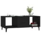 vidaXL Mesa de centro madera contrachapada negro 102x50x40 cm vidaXL Mesa de centro madera contrachapada negro 102x50x40 cm