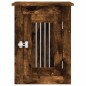 vidaXL Jaula para perros madera ingeniería roble ahumado 45x62x59 cm