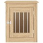 vidaXL Jaula para perros madera de ingeniería roble Sonoma 55x75x65 cm