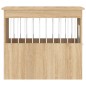 vidaXL Jaula para perros madera de ingeniería roble Sonoma 55x75x65 cm