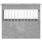vidaXL Jaula para perros madera ingeniería gris hormigón 55x80x68 cm