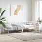 vidaXL Sofá cama madera maciza de pino blanco 80x200 cm