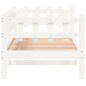 vidaXL Sofá cama madera maciza de pino blanco 80x200 cm