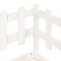 vidaXL Sofá cama madera maciza de pino blanco 80x200 cm