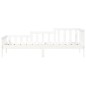 vidaXL Sofá cama madera maciza de pino blanco 80x200 cm vidaXL Sofá cama madera maciza de pino blanco 80x200 cm
