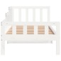 vidaXL Sofá cama madera maciza de pino blanco 80x200 cm vidaXL Sofá cama madera maciza de pino blanco 80x200 cm