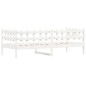 vidaXL Sofá cama madera maciza de pino blanco 90x200 cm vidaXL Sofá cama madera maciza de pino blanco 90x200 cm