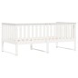 vidaXL Sofá cama de madera maciza de pino blanco 100x200 cm