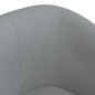 vidaXL Sillón con taburete tela gris claro vidaXL Sillón con taburete tela gris claro