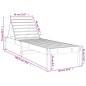vidaXL Tumbonas 2 unidades madera maciza de pino 199,5x60x74 cm vidaXL Tumbonas 2 unidades madera maciza de pino 199,5x60x74 cm