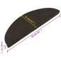 vidaXL Alfombrilla autoadhesiva de escalera 10 uds antracita 56x17x3cm vidaXL Alfombrilla autoadhesiva de escalera 10 uds antracita 56x17x3cm