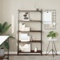 vidaXL Librería 5 estantes madera ingeniería roble marrón 80x30x154 cm vidaXL Librería 5 estantes madera ingeniería roble marrón 80x30x154 cm