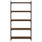 vidaXL Librería 5 estantes madera ingeniería roble marrón 80x30x154 cm vidaXL Librería 5 estantes madera ingeniería roble marrón 80x30x154 cm