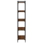 vidaXL Librería 5 estantes madera ingeniería roble marrón 80x30x154 cm vidaXL Librería 5 estantes madera ingeniería roble marrón 80x30x154 cm