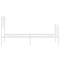 vidaXL Estructura cama metal con cabecero y pie cama blanca 80x200 cm vidaXL Estructura cama metal con cabecero y pie cama blanca 80x200 cm