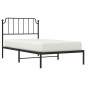 vidaXL Estructura de cama con cabecero metal negro 100x200 cm vidaXL Estructura de cama con cabecero metal negro 100x200 cm