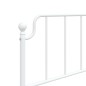 vidaXL Estructura de cama de metal con cabecero blanco 107x203 cm vidaXL Estructura de cama de metal con cabecero blanco 107x203 cm