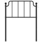 vidaXL Cabecero de metal negro 75 cm vidaXL Cabecero de metal negro 75 cm