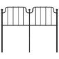vidaXL Cabecero de metal negro 120 cm vidaXL Cabecero de metal negro 120 cm