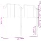 vidaXL Cabecero de metal negro 120 cm vidaXL Cabecero de metal negro 120 cm