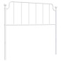 vidaXL Cabecero de metal blanco 107 cm vidaXL Cabecero de metal blanco 107 cm