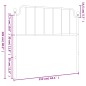 vidaXL Cabecero de metal blanco 107 cm vidaXL Cabecero de metal blanco 107 cm