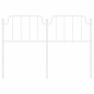 vidaXL Cabecero de metal blanco 150 cm vidaXL Cabecero de metal blanco 150 cm