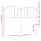 vidaXL Cabecero de metal blanco 150 cm vidaXL Cabecero de metal blanco 150 cm