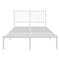 vidaXL Estructura de cama de metal con cabecero blanca 120x200 cm vidaXL Estructura de cama de metal con cabecero blanca 120x200 cm