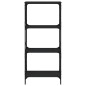 vidaXL Librería de 4 estantes madera ingeniería negro 59x35x132 cm vidaXL Librería de 4 estantes madera ingeniería negro 59x35x132 cm