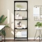 vidaXL Librería de 5 estantes madera ingeniería negro 59x35x171 cm vidaXL Librería de 5 estantes madera ingeniería negro 59x35x171 cm