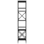 vidaXL Librería de 5 estantes madera ingeniería negro 59x35x171 cm vidaXL Librería de 5 estantes madera ingeniería negro 59x35x171 cm