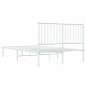 vidaXL Estructura de cama de metal con cabecero blanca 120x200 cm vidaXL Estructura de cama de metal con cabecero blanca 120x200 cm