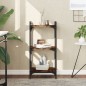 vidaXL Librería 3 estantes madera ingeniería roble ahumado 40x30x86 cm vidaXL Librería 3 estantes madera ingeniería roble ahumado 40x30x86 cm