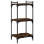 vidaXL Librería 3 estantes madera ingeniería roble ahumado 40x30x86 cm vidaXL Librería 3 estantes madera ingeniería roble ahumado 40x30x86 cm
