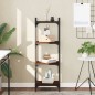 vidaXL Librería 4 estantes madera ingeniería roble marrón 40x30x120 cm vidaXL Librería 4 estantes madera ingeniería roble marrón 40x30x120 cm