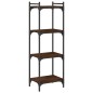 vidaXL Librería 4 estantes madera ingeniería roble marrón 40x30x120 cm vidaXL Librería 4 estantes madera ingeniería roble marrón 40x30x120 cm