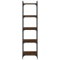 vidaXL Librería 5 estantes madera ingeniería roble marrón 40x30x154 cm vidaXL Librería 5 estantes madera ingeniería roble marrón 40x30x154 cm