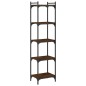 vidaXL Librería 5 estantes madera ingeniería roble marrón 40x30x154 cm vidaXL Librería 5 estantes madera ingeniería roble marrón 40x30x154 cm