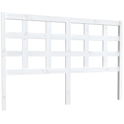 vidaXL Cabecero de cama madera maciza de pino blanco 145,5x4x100 cm