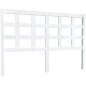vidaXL Cabecero de cama madera maciza de pino blanco 145,5x4x100 cm vidaXL Cabecero de cama madera maciza de pino blanco 145,5x4x100 cm